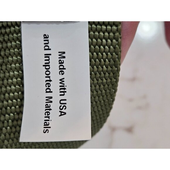 Bison Designs Sz Large Subtle Cinch Belt Gunmetal Buckle Dark Olive Nylon - Picture 4 of 6